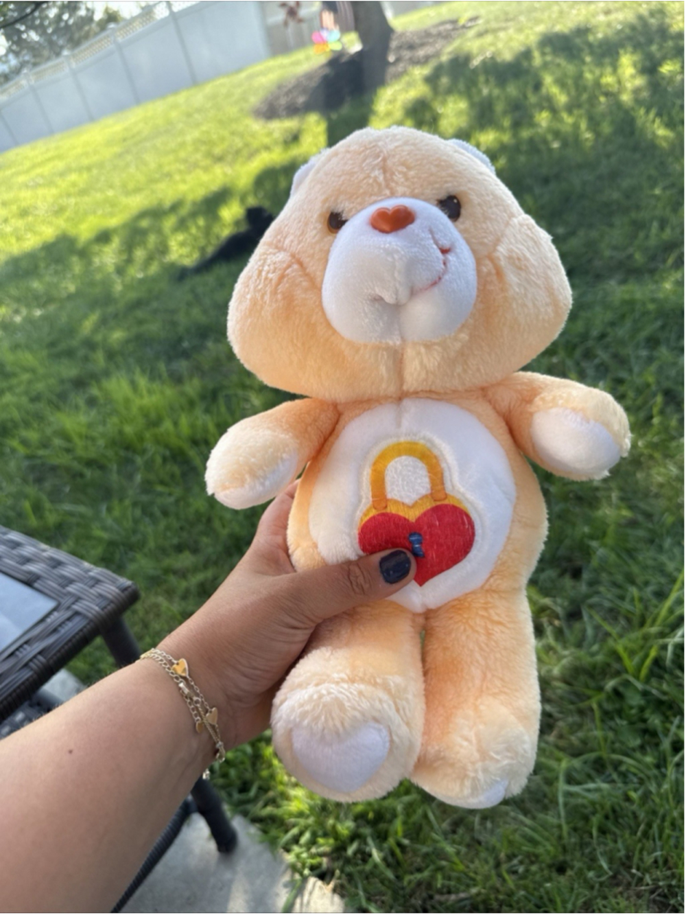 Vintage 1985 Kenner 13” Care Bears Secret Bear Pull String Talking Plush Works